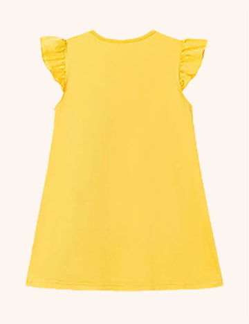 Bow Flower Printed Dress